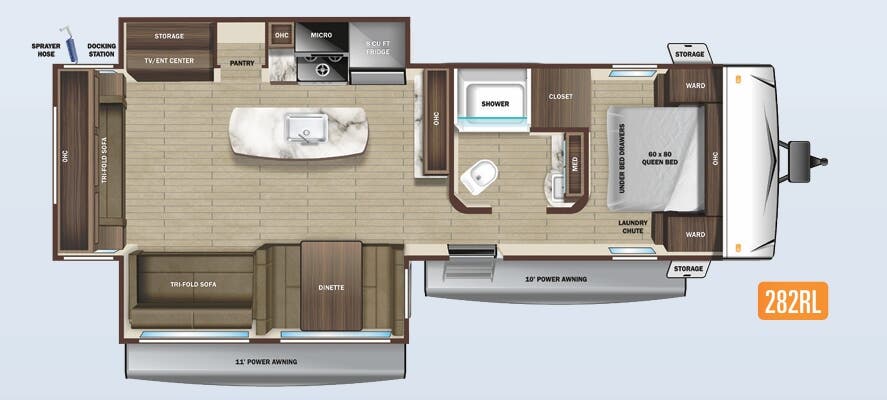 View 2022 Highland Ridge Open Range Range Lite 282RL complete specs and manufacturer brochures