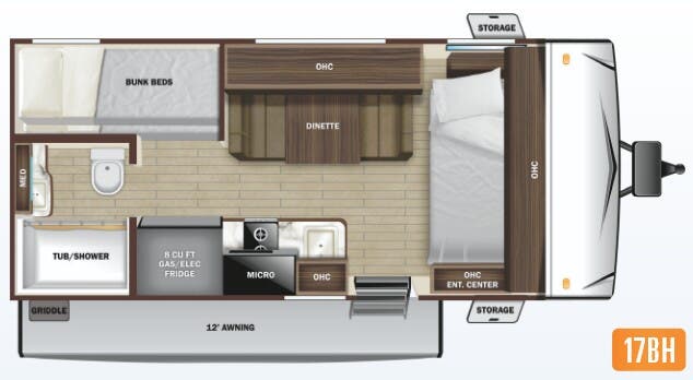 View 2022 Highland Ridge Open Range Range Lite Air 17BH complete specs and manufacturer brochures