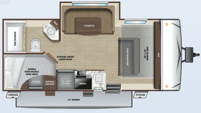 View 2022 Highland Ridge Open Range Range Lite Air 19MBH complete specs and manufacturer brochures
