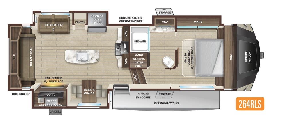 View 2022 Highland Ridge Open Range Roamer 264RLS complete specs and manufacturer brochures