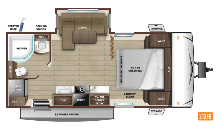 View 2022 Highland Ridge Silverstar S-Lite 212FB complete specs and manufacturer brochures