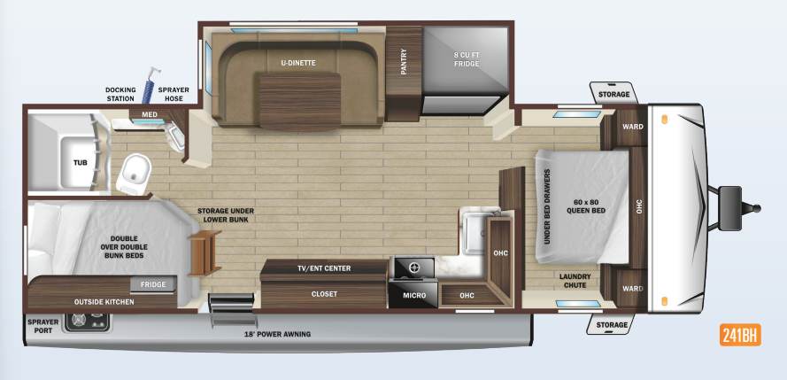 View 2022 Highland Ridge Silverstar S-Lite 241BH complete specs and manufacturer brochures