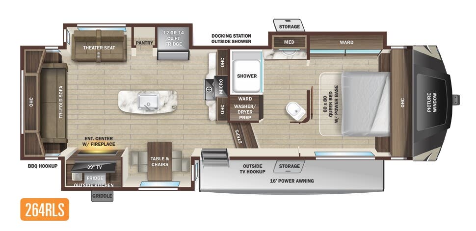 View 2022 Highland Ridge Silverstar THX 264RLS complete specs and manufacturer brochures