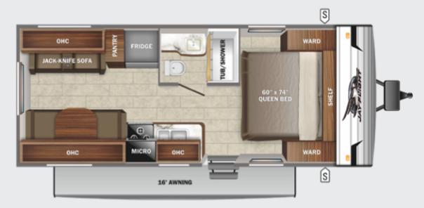 View 2022 Jayco Jay Flight SLX 8 212QB complete specs and manufacturer brochures