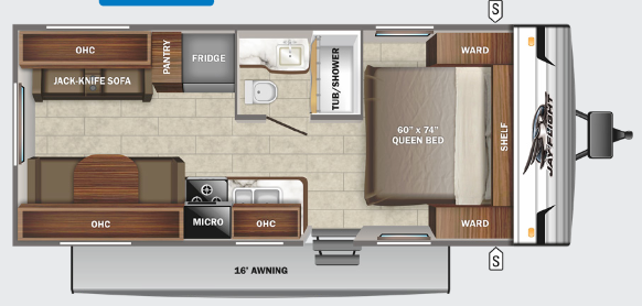 View 2022 Jayco Jay Flight SLX 8 212QBW complete specs and manufacturer brochures