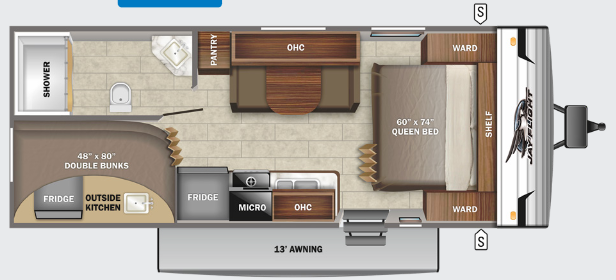 View 2022 Jayco Jay Flight SLX 8 224BHW complete specs and manufacturer brochures