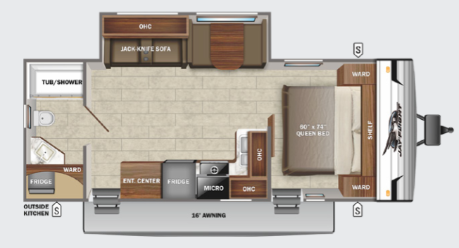 View 2022 Jayco Jay Flight SLX 8 263RBS complete specs and manufacturer brochures