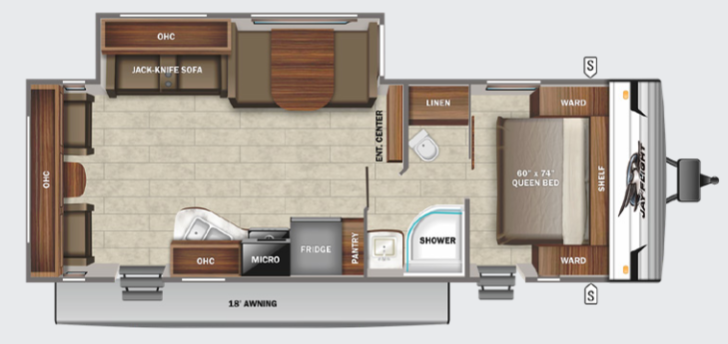 View 2022 Jayco Jay Flight SLX 8 265RLS complete specs and manufacturer brochures
