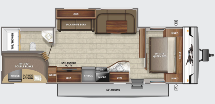 View 2022 Jayco Jay Flight SLX 8 284BHS complete specs and manufacturer brochures