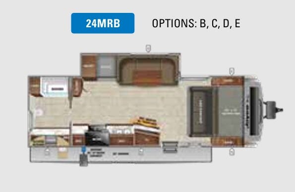 View 2022 Jayco White Hawk 24MRB complete specs and manufacturer brochures
