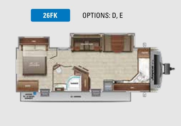 View 2022 Jayco White Hawk 26FK complete specs and manufacturer brochures