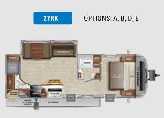 View 2022 Jayco White Hawk 27RK complete specs and manufacturer brochures