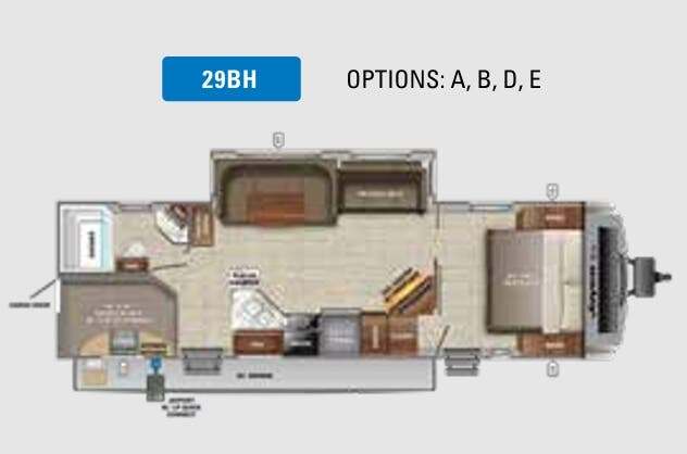 View 2022 Jayco White Hawk 29BH complete specs and manufacturer brochures