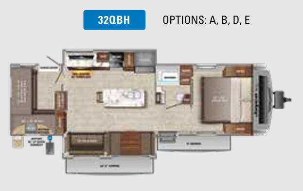View 2022 Jayco White Hawk 32QBH complete specs and manufacturer brochures