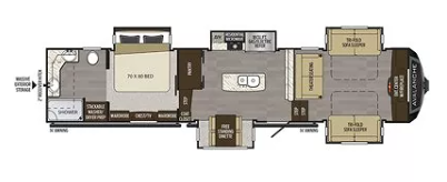 View 2022 Keystone Alpine Avalanche Edition 382FL complete specs and manufacturer brochures