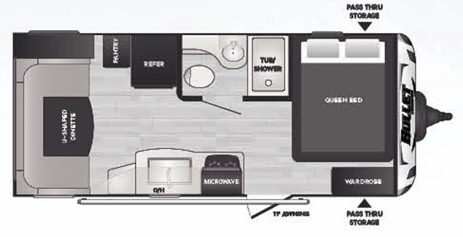 View 2022 Keystone Bullet Crossfire 1900RD complete specs and manufacturer brochures