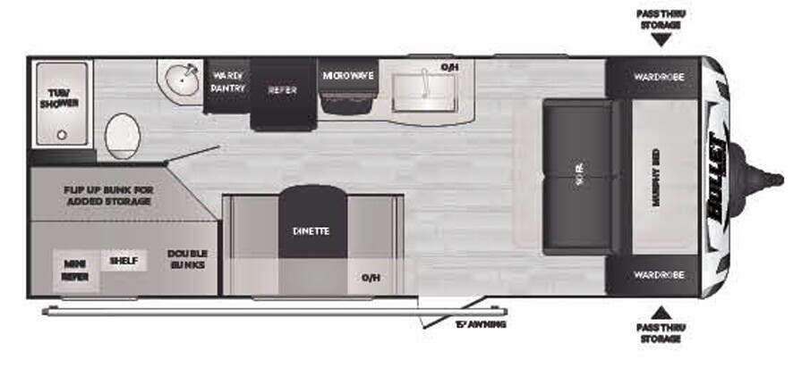 View 2022 Keystone Bullet Crossfire 2200BH complete specs and manufacturer brochures