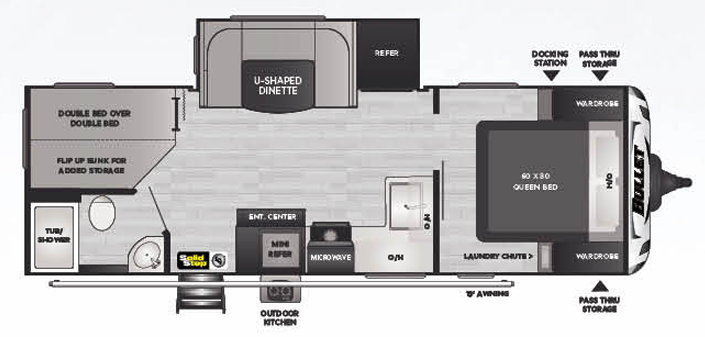 View 2022 Keystone Bullet Premium 250BHSWE complete specs and manufacturer brochures