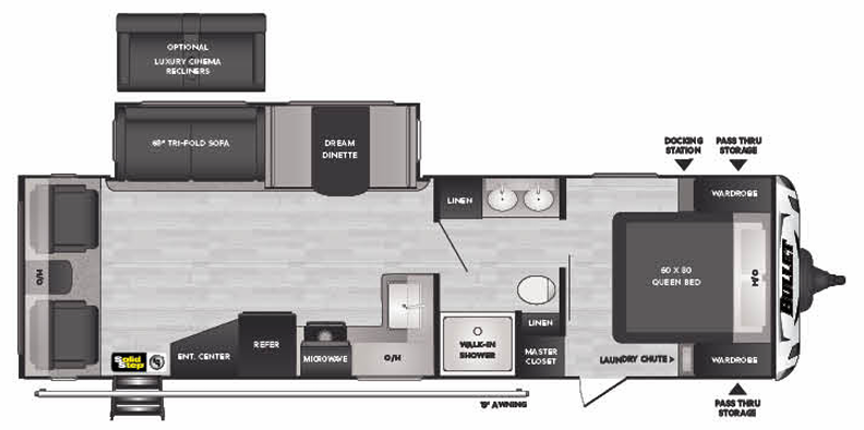 View 2022 Keystone Bullet Premium 291RLSWE complete specs and manufacturer brochures
