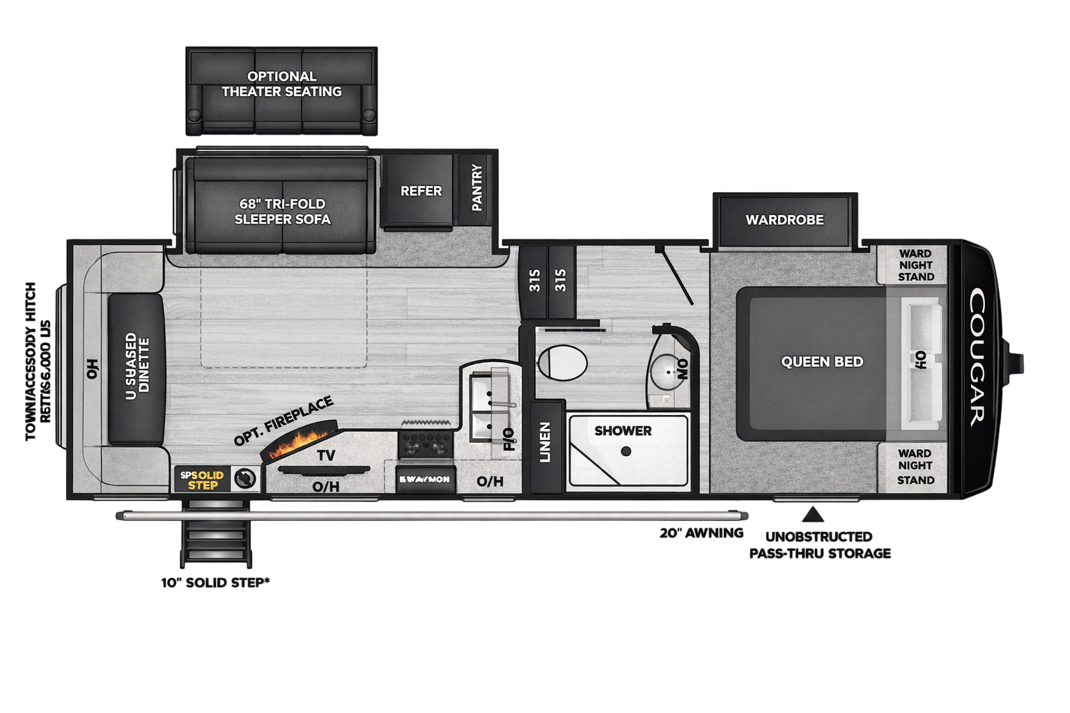 View 2022 Keystone Cougar Half-Ton 24RDS complete specs and manufacturer brochures
