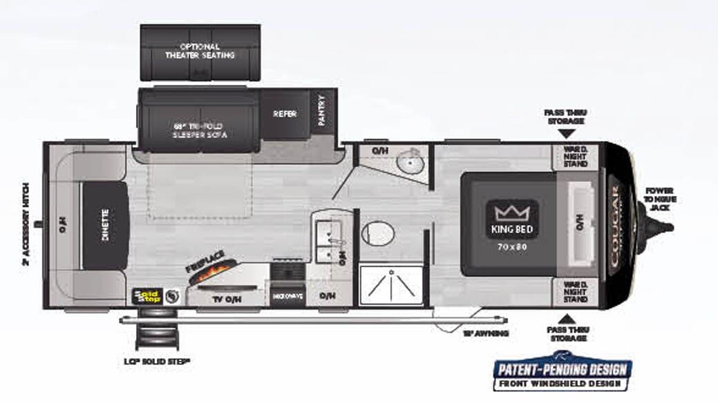 View 2022 Keystone Cougar Half-Ton 25RDS complete specs and manufacturer brochures