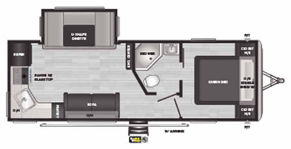 View 2022 Keystone Springdale Villa 242RKWE complete specs and manufacturer brochures