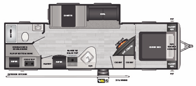 View 2022 Keystone Springdale Villa 295BHWE complete specs and manufacturer brochures