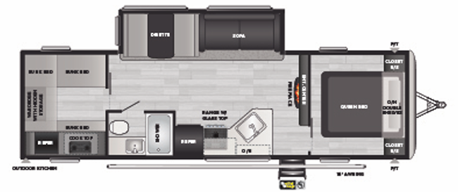 View 2022 Keystone Springdale Villa 298BHWE complete specs and manufacturer brochures