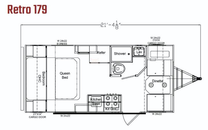 View 2022 Riverside RV Retro 179 complete specs and manufacturer brochures