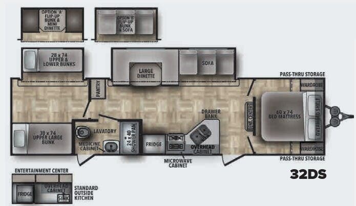 View 2022 Shasta Shasta 32DS complete specs and manufacturer brochures