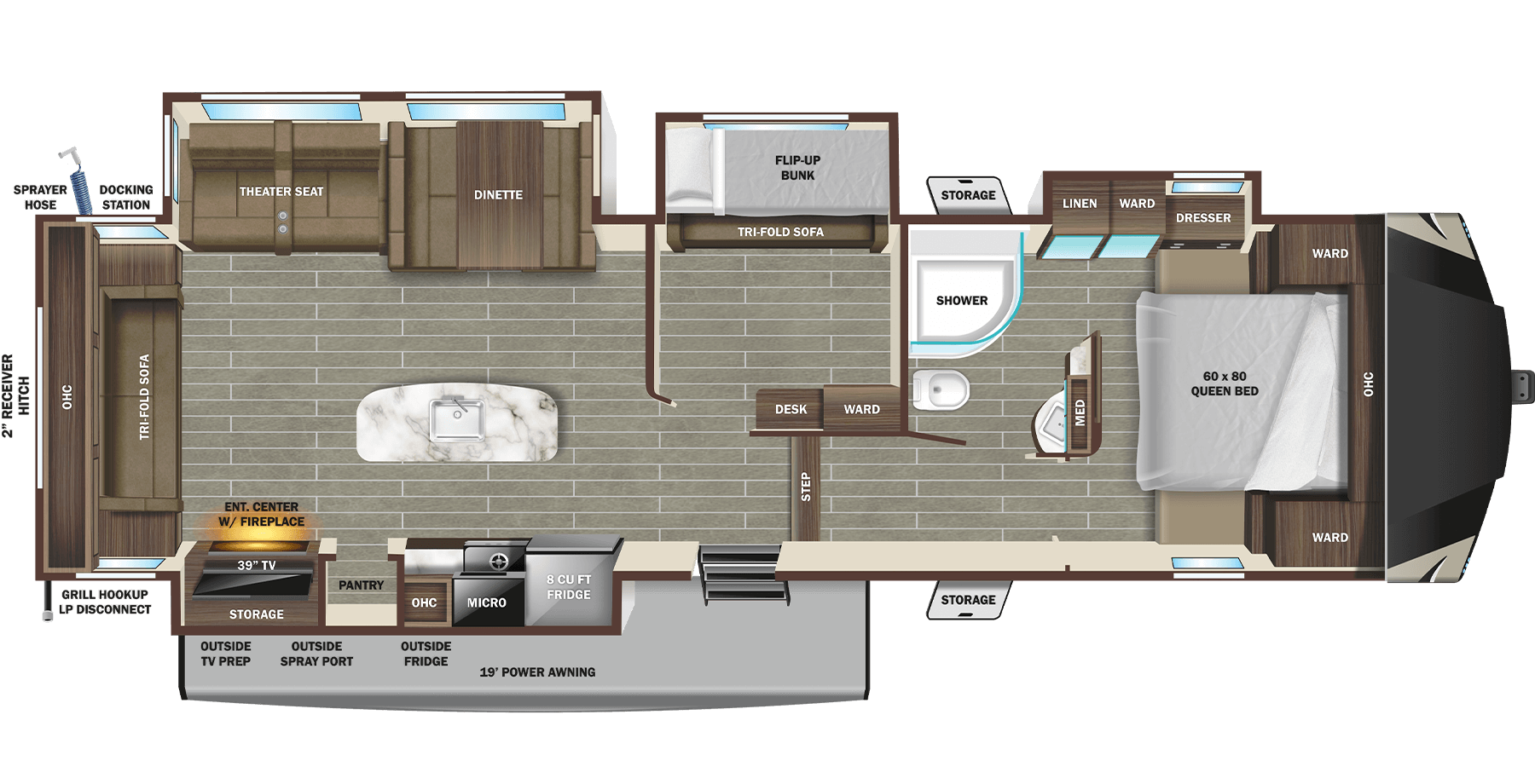 View 2022 Starcraft Telluride 338MBH complete specs and manufacturer brochures
