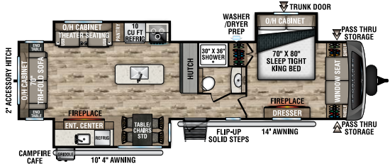 View 2022 Venture RV SportTrek Touring Edition STT343VIK complete specs and manufacturer brochures