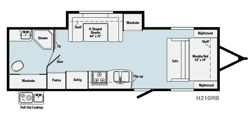View 2022 Winnebago Hike H210RB complete specs and manufacturer brochures