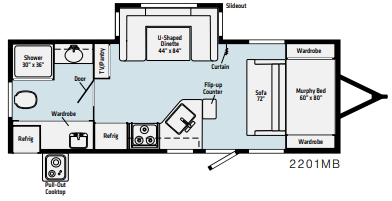 View 2022 Winnebago Minnie 2201MB complete specs and manufacturer brochures