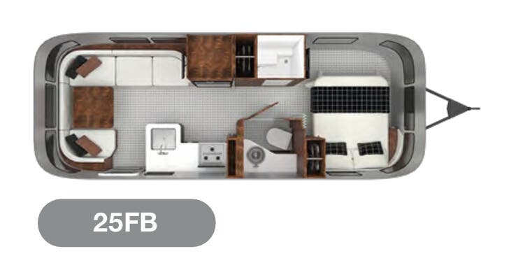 View 2023 Airstream Globetrotter 25FB complete specs and manufacturer brochures