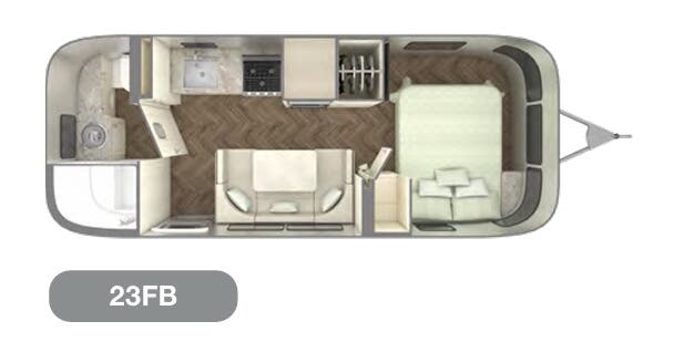 View 2023 Airstream International 23FB complete specs and manufacturer brochures