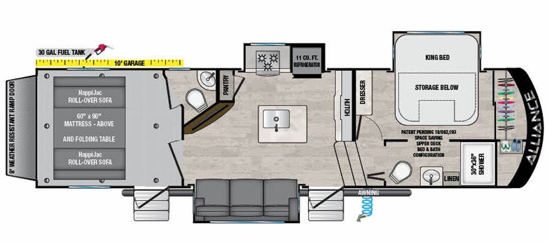 View 2023 Alliance RV Valor All-Access 31A10 complete specs and manufacturer brochures