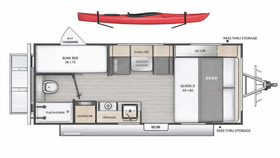 View 2023 Coachmen Catalina Expedition 192BH complete specs and manufacturer brochures