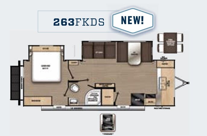 View 2023 Coachmen Catalina Legacy Edition 263FKDS complete specs and manufacturer brochures