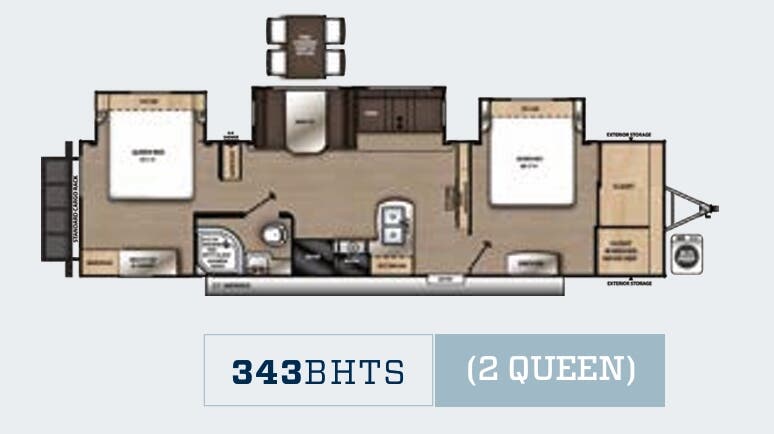 View 2023 Coachmen Catalina Legacy Edition 343BHTS2Q complete specs and manufacturer brochures