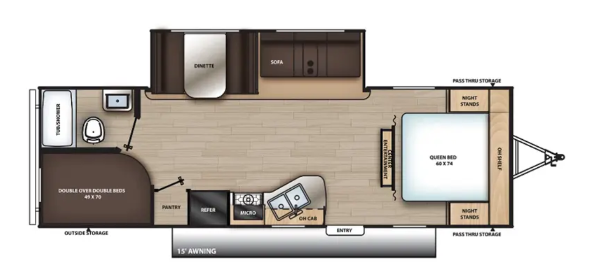 View 2023 Coachmen Catalina Summit Series 8 261BH complete specs and manufacturer brochures