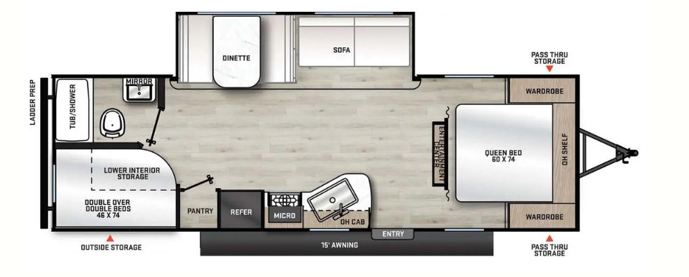 View 2023 Coachmen Catalina Summit Series 8 261BHS complete specs and manufacturer brochures