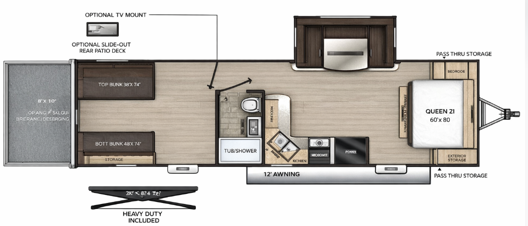 View 2023 Coachmen Catalina Trail Blazer 29THS complete specs and manufacturer brochures