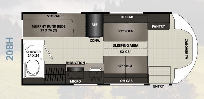 View 2023 Coachmen Cross Trail EV 20BH complete specs and manufacturer brochures