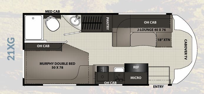 View 2023 Coachmen Cross Trail EV 21XG complete specs and manufacturer brochures