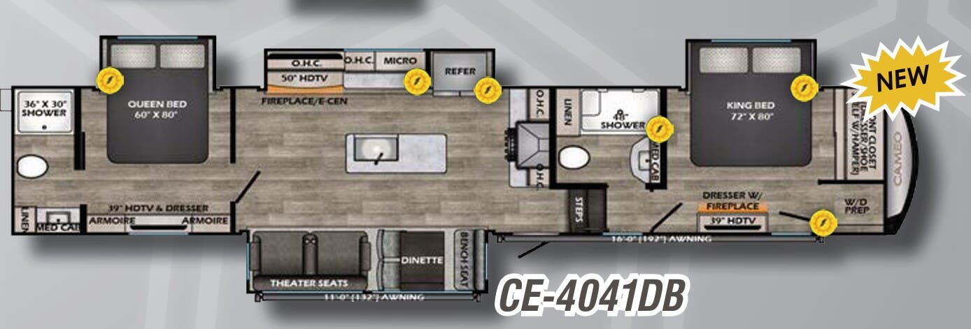 View 2023 CrossRoads Cameo CE-4041DB complete specs and manufacturer brochures