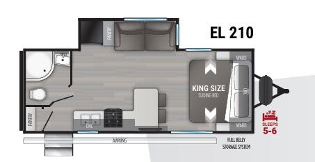 View 2023 Cruiser RV Embrace EL 210 complete specs and manufacturer brochures