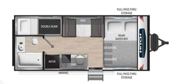 View 2023 Cruiser RV Hitch 17BHS complete specs and manufacturer brochures