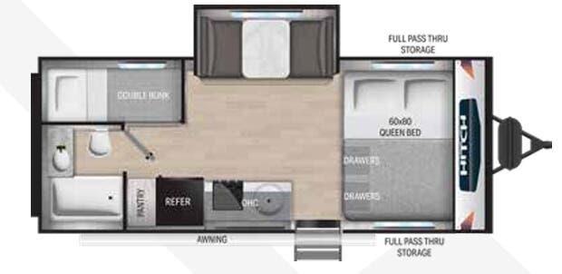 View 2023 Cruiser RV Hitch 18BHS complete specs and manufacturer brochures