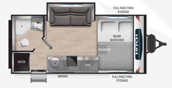 View 2023 Cruiser RV Hitch 18RBS complete specs and manufacturer brochures